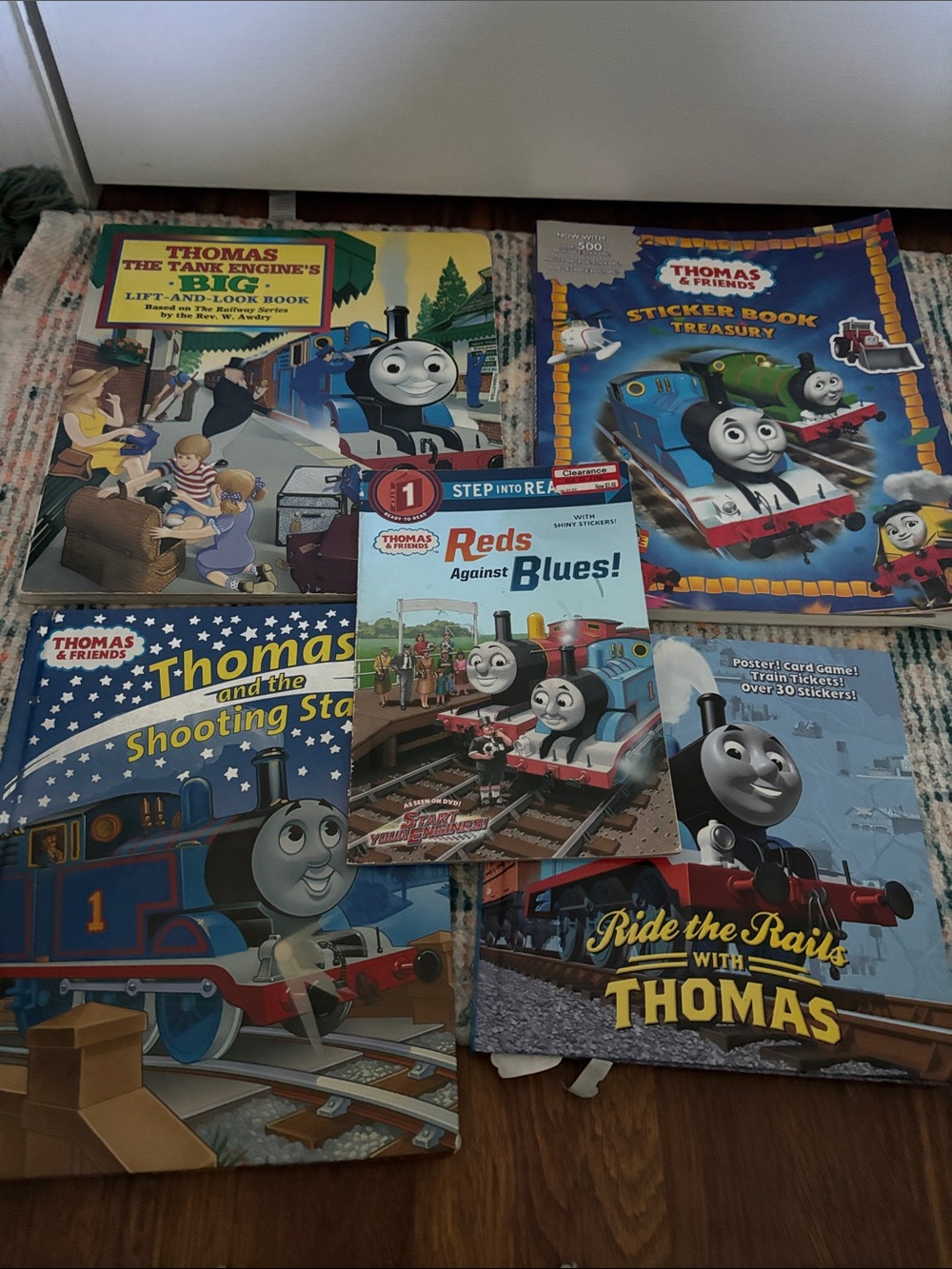 5-pc Thomas & Friends Books Lift-the-flap And Hardback